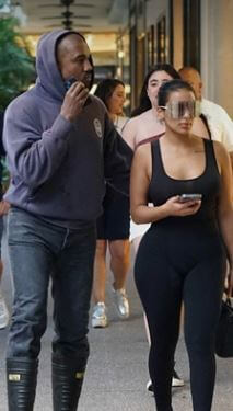 Aliya Jones step-brother Kanye West with Chaney Jones.